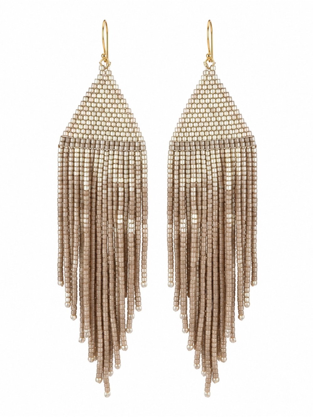 Gorgeous hand beaded drop dangle earrings